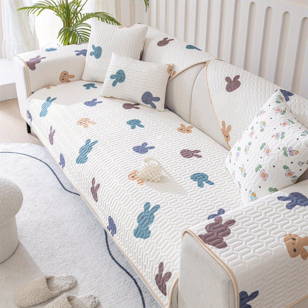 Cooling Ice Silk Dog Proof Couch Cover - Protect Your Sofa in Style