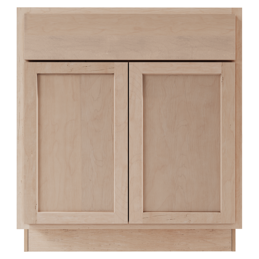Maple Unfinished 36" Bathroom Vanity Sink Base Cabinet