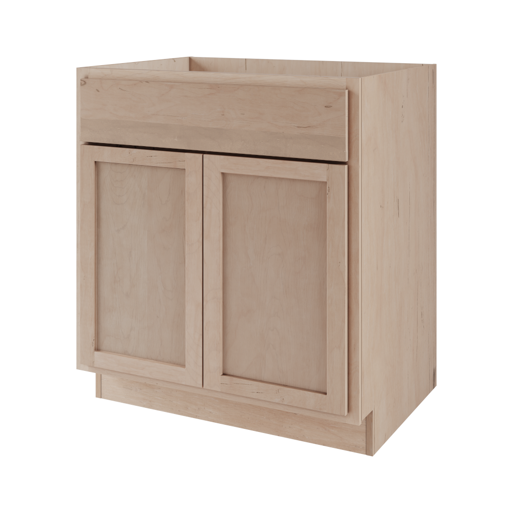 Maple Unfinished 36" Bathroom Vanity Sink Base Cabinet
