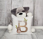 Animal Printed Pillow Cover Cartoon Giraffe Fox Bunny White Seat Polyester Decorative Cushion Cover Sofa Kids Room Alphabet Pillow Cover With Cute Animals Pillow Cases Outdoor Indoor Square Cushion Covers For Home Sofa Couch 45x45cm