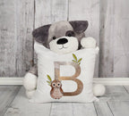Animal Printed Pillow Cover Cartoon Giraffe Fox Bunny White Seat Polyester Decorative Cushion Cover Sofa Kids Room Alphabet Pillow Cover With Cute Animals Pillow Cases Outdoor Indoor Square Cushion Covers For Home Sofa Couch 45x45cm