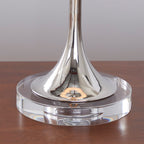 26" Contemporary Crystal Table Lamp with Polished Nickel Finish - Crystal HouseOfZazla