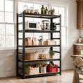 63-Inch Height Storage Shelving Unit with Five-Tier Adjustable Shelves