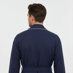 Premium Waffle Piping Robe for Men