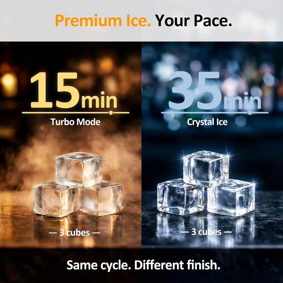 Clear Ice Maker, Compact Countertop Ice Machine HouseOfZazla