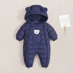 Outdoor One-piece Jumpsuit Set Cotton-padded Jacket