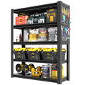 Adjustable Heavy-Duty Metal Shelving Unit – 78"H, 5-Tier