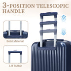14'/20' 2-Piece ABS Spinner Wheel Luggage Set