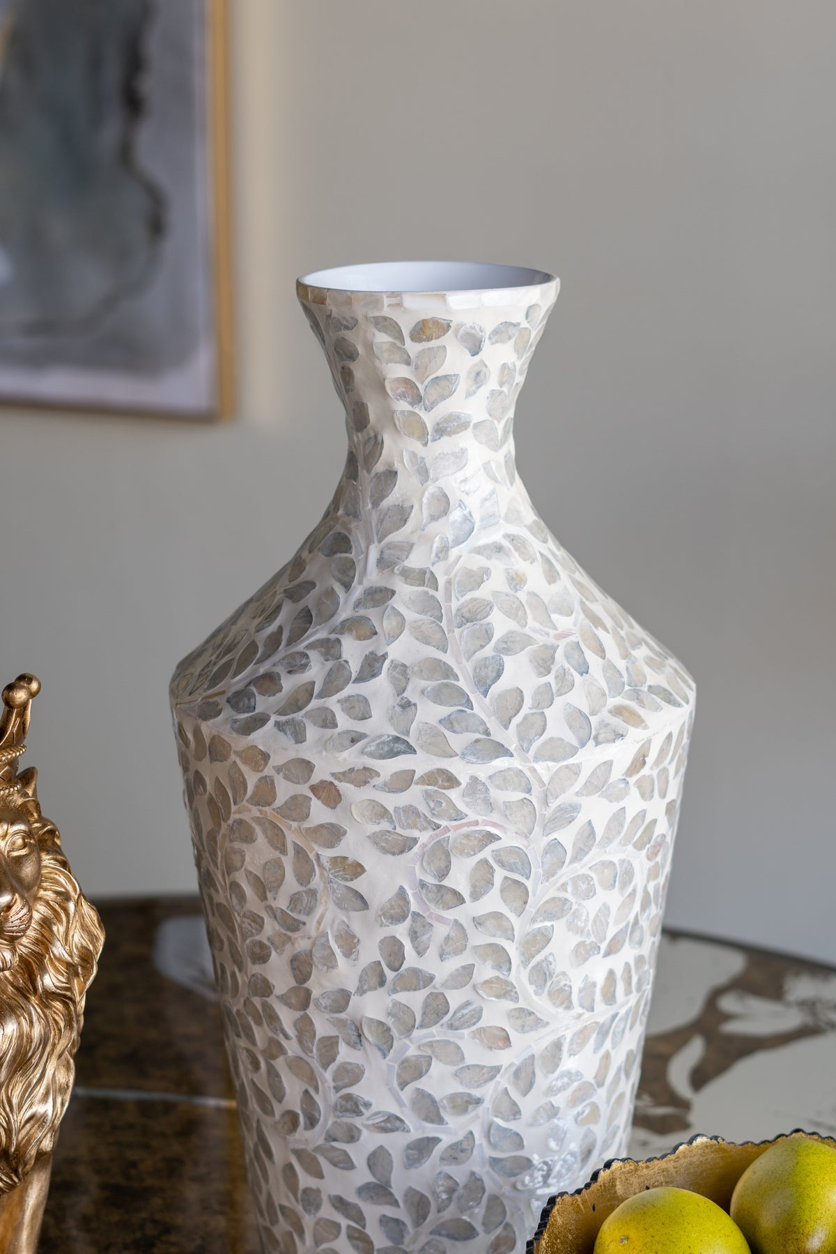 D9.8x19.7" Decorative Paper Powder Vase with Tapered Design HouseOfZazla