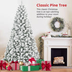 4FT Flocked Christmas Tree with 233 Tips