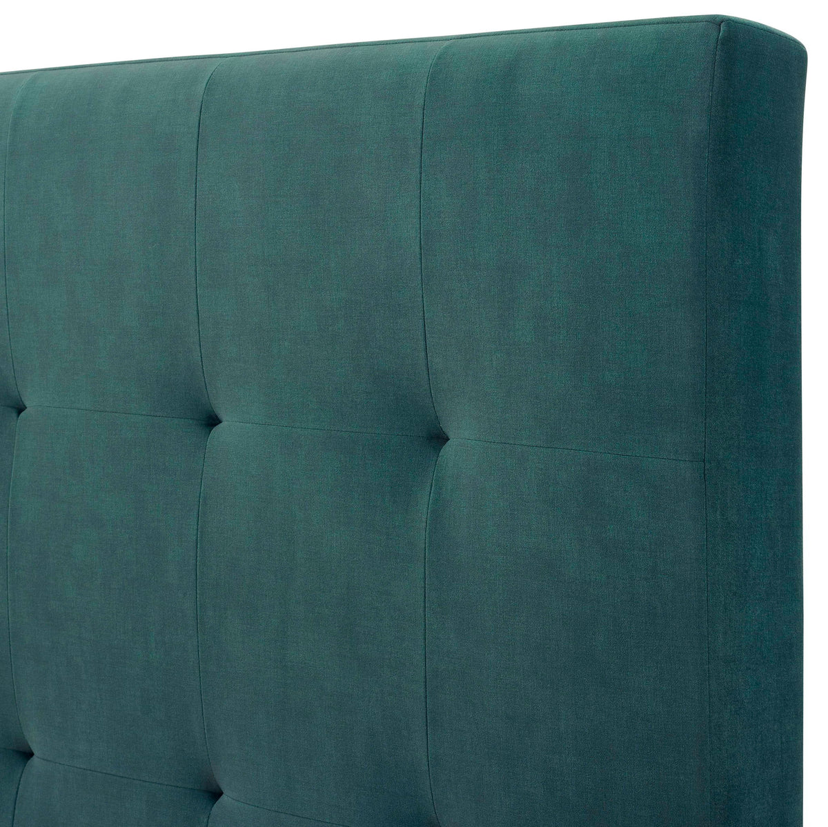 Tufted Upholstered Headboard Platform Bed with Padded Headboard - Queen, Beige or Dark Green HouseOfZazla