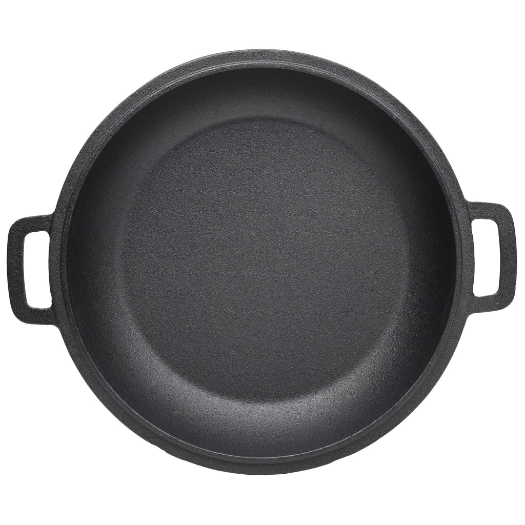 2 in 1 Pre-Seasoned Cast Iron Dutch Oven