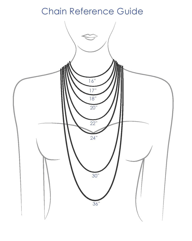 Tri Tone Sterling Silver Moon Cut Chain Necklace 18 Inch