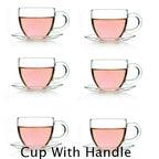 SET of Teapot with infuser + warmer and 6 single layer cups with cup placers