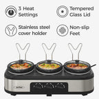 Triple Slow Cooker & Food Warmer