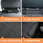 2 Pack Dog Car Seat Cover For Front Seat, Waterproof Car Seat Protector 900D Tear-resistant Front Seat Cover For Dogs, Full Side Flaps, Non-slip, Universal Fit For Cars Trucks SUVs, Easy To Clean