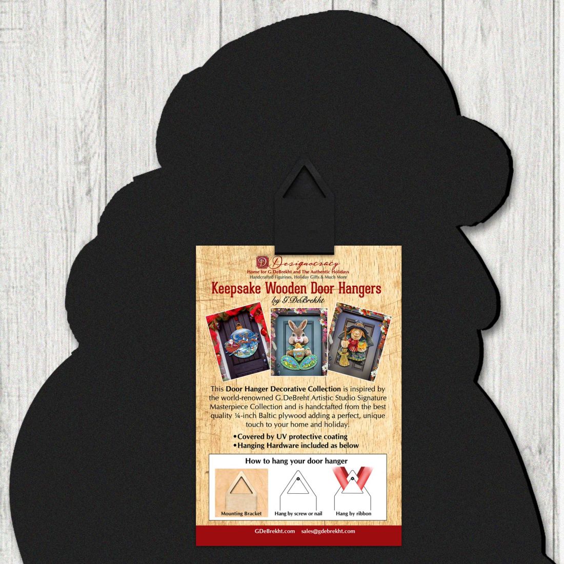 Turkey Holiday Door Wreath - Thanksgiving Halloween Decor by Jamie Mills-Price - 8185305-3H-MP G.DeBrekht