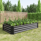 Raised Garden Bed Outdoor 6×3×1 ft Metal Raised Rectangle Planter Bed