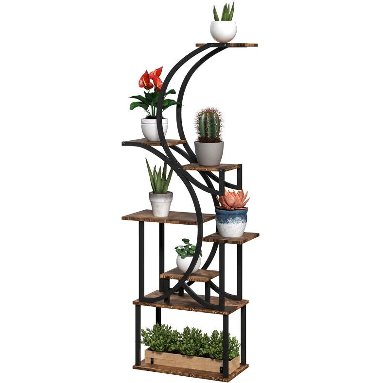 S-Shaped Plant Stand - 8 Tier Plant Shelf HouseOfZazla