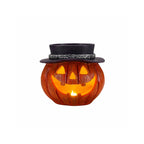 Halloween Pumpkin Candy Bowl With Witch Hat