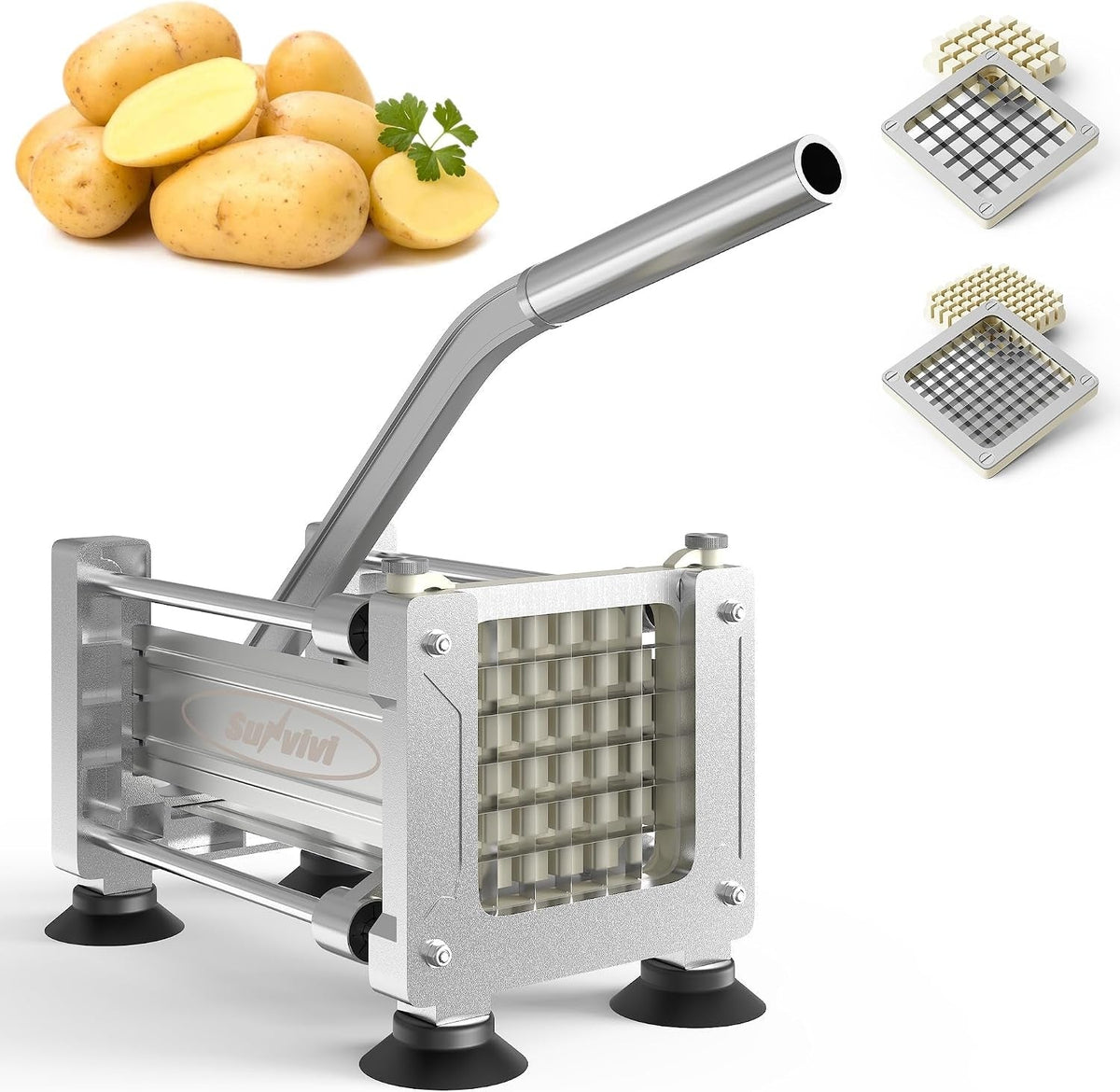 French Fry Cutter Stainless Steel Potato Slicer HouseOfZazla