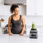 N inja BN801 Professional Plus Kitchen System, 1400 WP, 5 Functions for Smoothies, Chopping, Dough & More with Auto IQ, 72-oz.* Blender Pitcher, 64-oz. Processor Bowl, (2) 24-oz. To-Go Cups, Grey