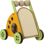 Pet Stroller With A Scratching Post Toy To Keep Your Cat Entertained