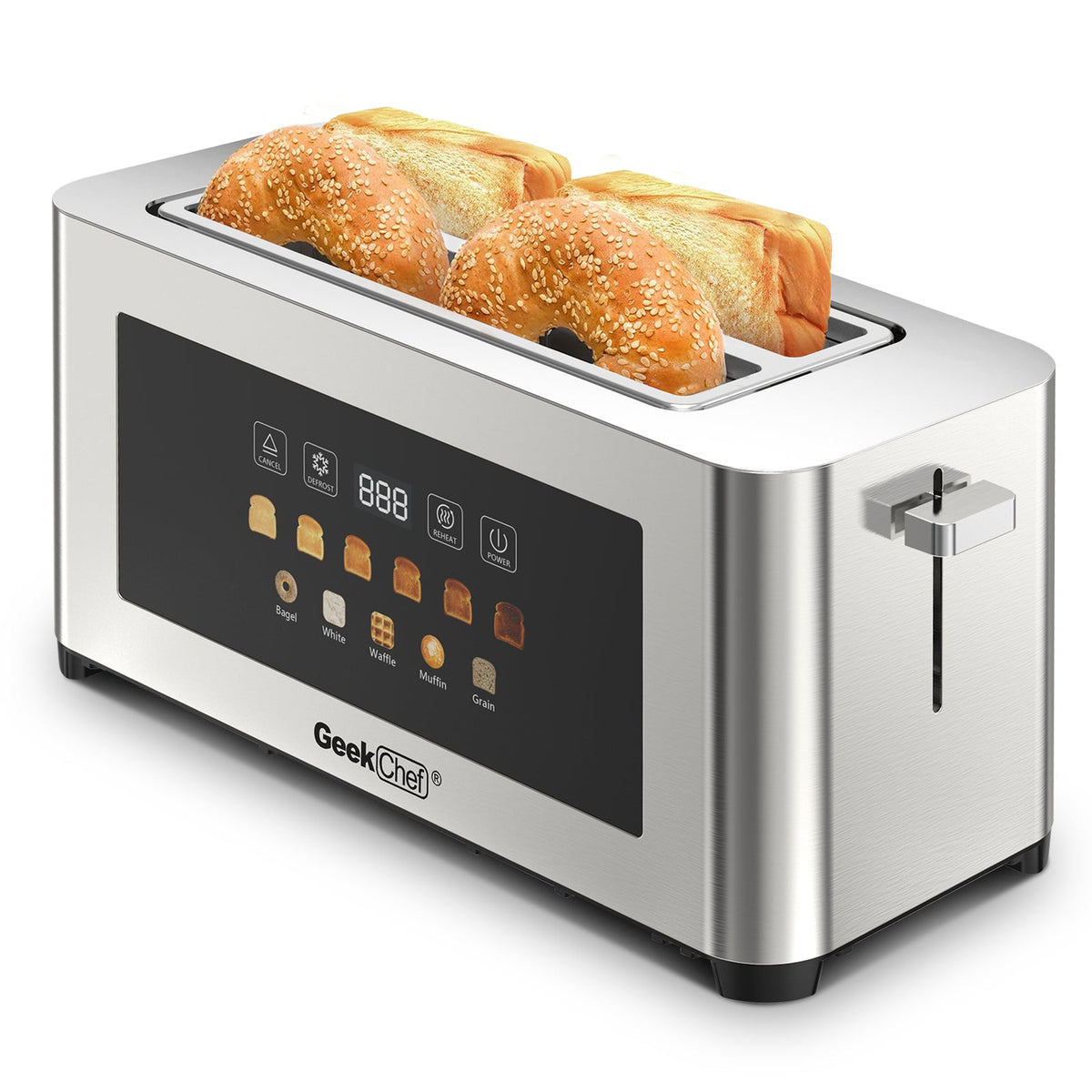 4-Slice Toaster with Extra-Wide Entrance - Stainless Steel HouseOfZazla