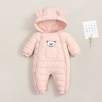 Outdoor One-piece Jumpsuit Set Cotton-padded Jacket