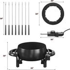 3 Quart Electric Fondue Pot Set