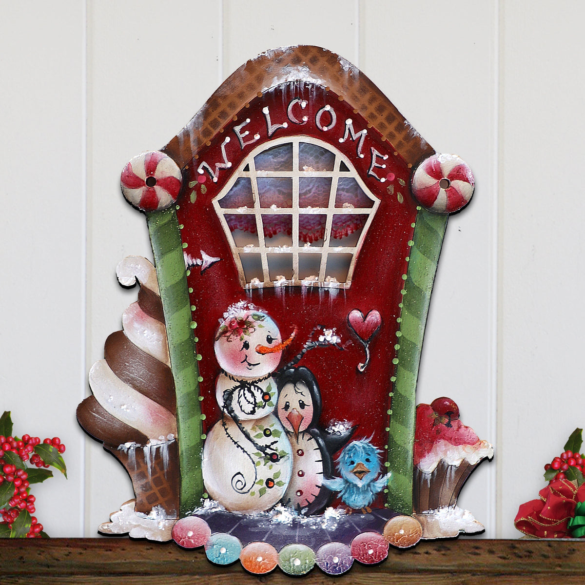 A Season of Sweet Christmas Holiday Door Decor by Jamie Mills-Price - Christmas Decor - 8611079H-MP G.DeBrekht