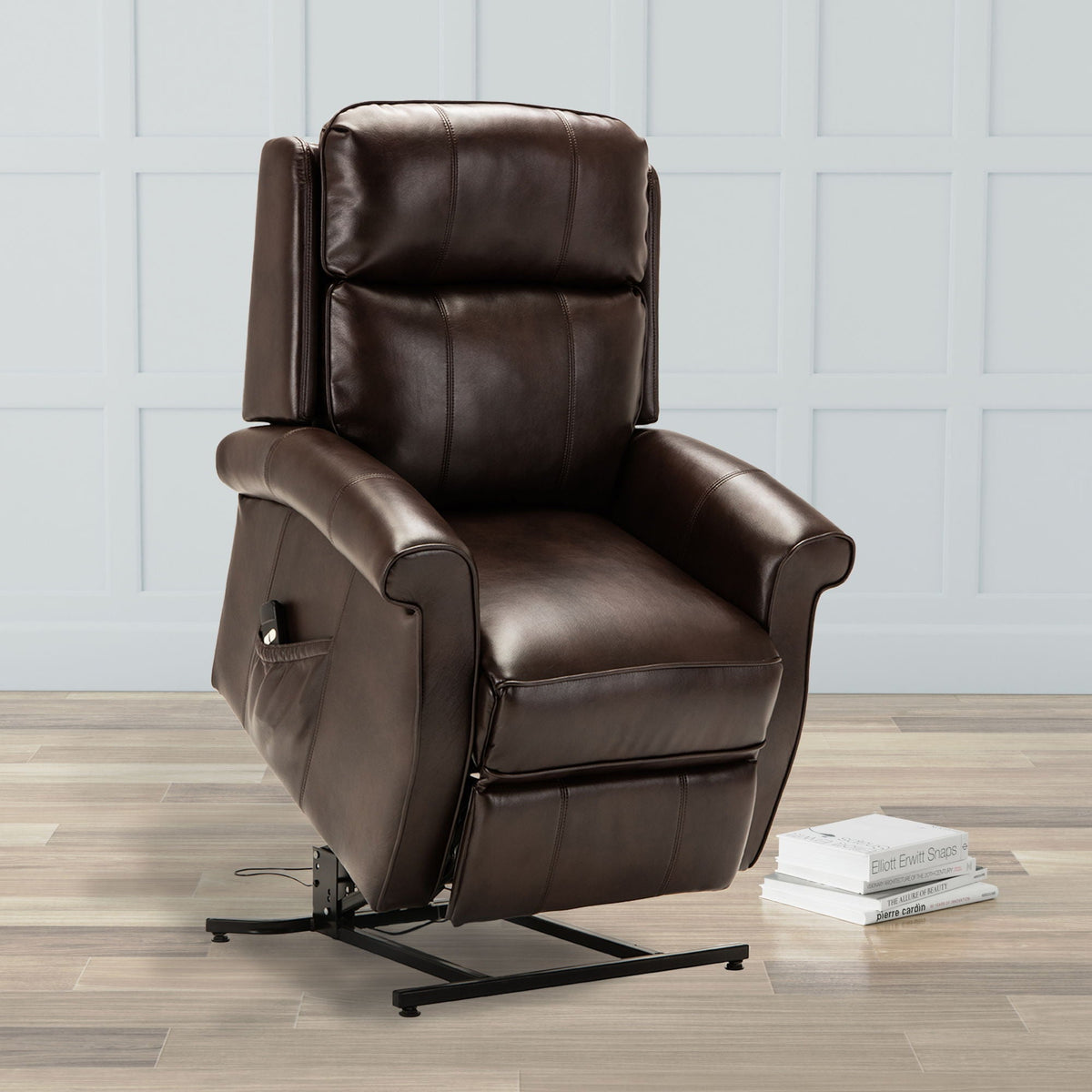 Electric Lift Chair with Recline Function - Blue, Red, or Dark Brown HouseOfZazla