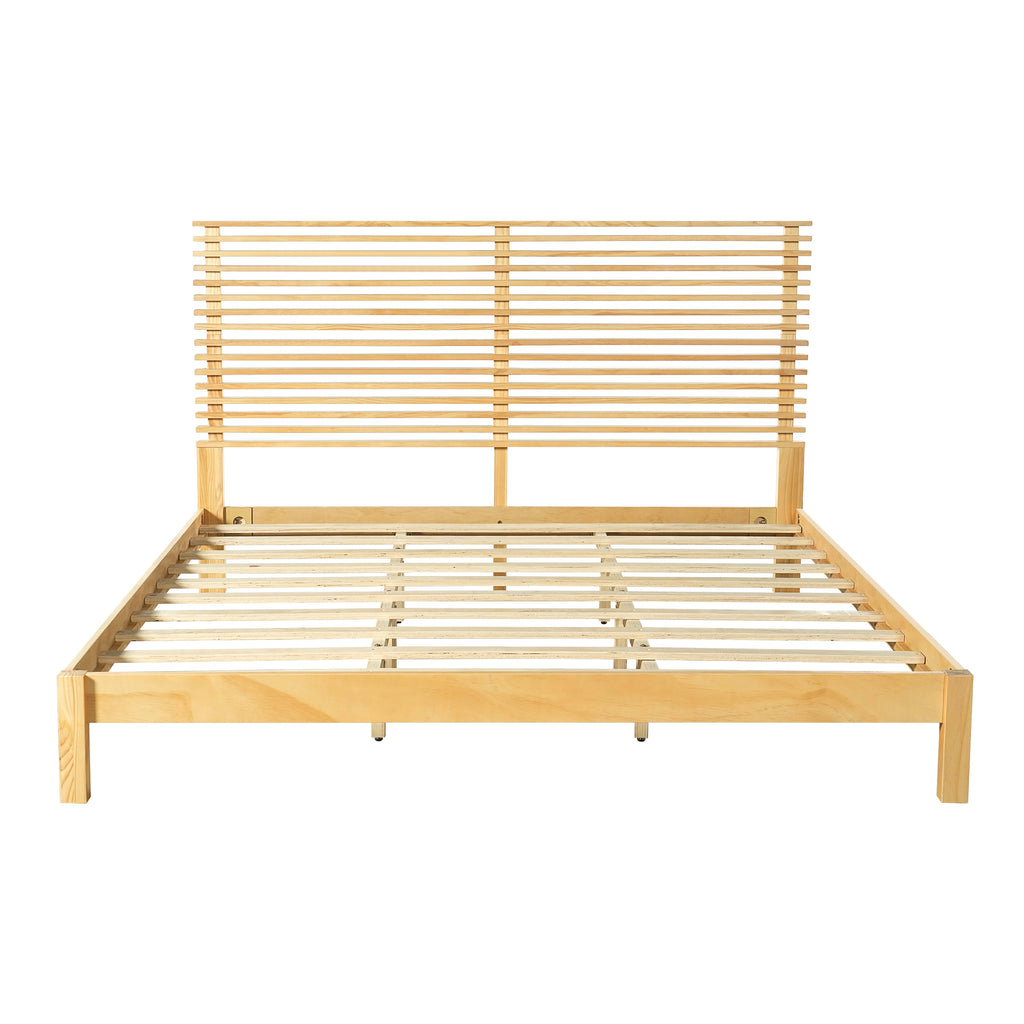 Premium Solid Wood King Size Bed Frame with Headboard