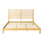 Premium Solid Wood King Size Bed Frame with Headboard