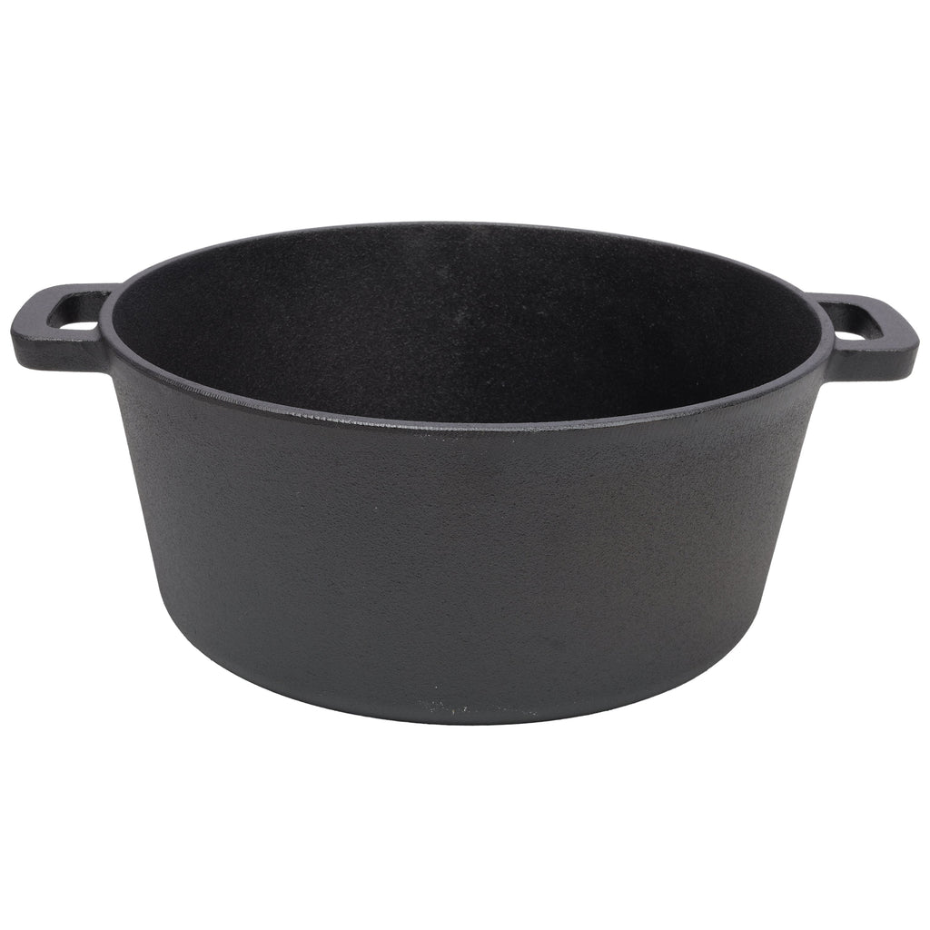 2 in 1 Pre-Seasoned Cast Iron Dutch Oven