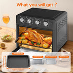 Plum Chef Air Fryer Oven 27.5QT - 6-in-1 Countertop Convection Oven