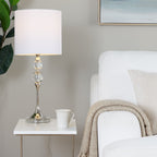26" Contemporary Crystal Table Lamp