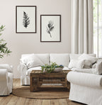 Sylvie Vintage Botanical 3 and 4 Framed Canvas Set by Teju Reval of SnazzyHues