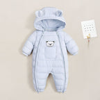 Outdoor One-piece Jumpsuit Set Cotton-padded Jacket