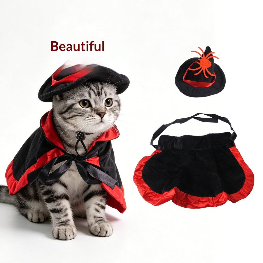 Pet Costume Cat Transformation Funny Holiday Dress-Up Outfit