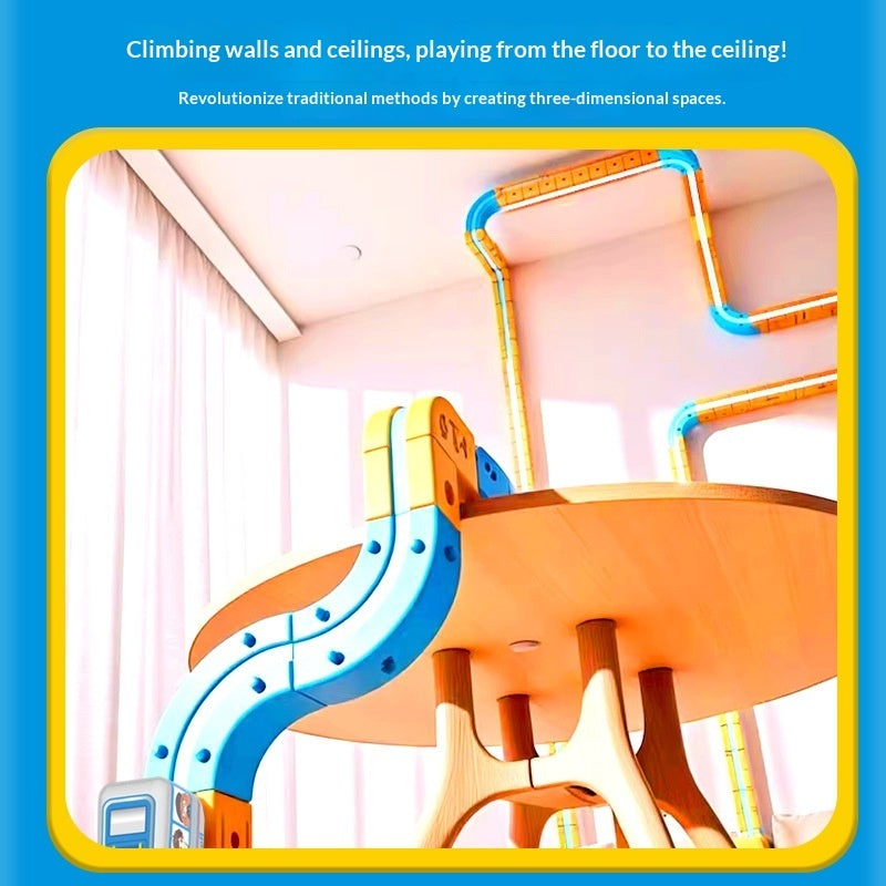 Childrens Electric Magnetic Levitation Track Building Toy