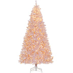 HOMCOM 7.5' Tall Prelit Christmas Tree