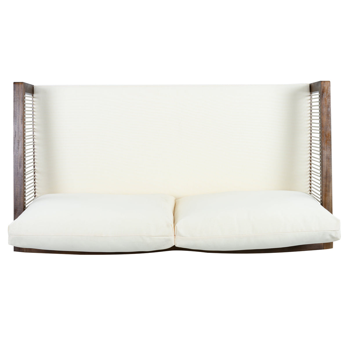 Outdoor 4-Piece Sofa Set, Acacia Wood Frame with Rope Detail HouseOfZazla