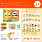 Time Study Creative Leaf Art DIY Handmade Sticker Materials Plant Specimens And Fallen Leaves
