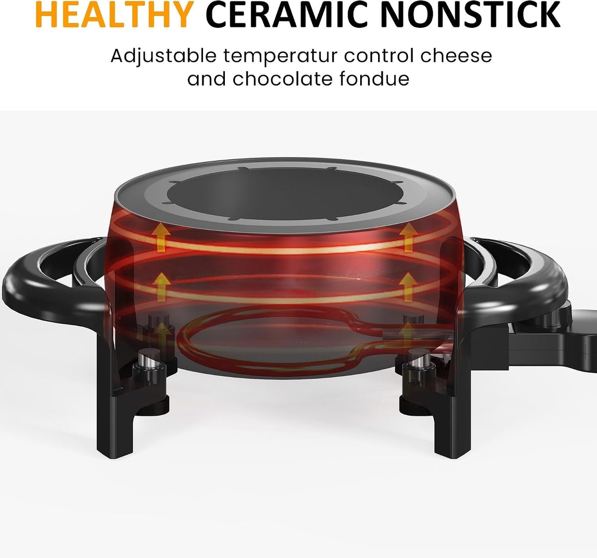 3 Quart Electric Fondue Pot Set HouseOfZazla