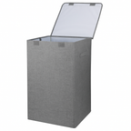 Foldable Laundry Hampers with Lid, Handles & Storage