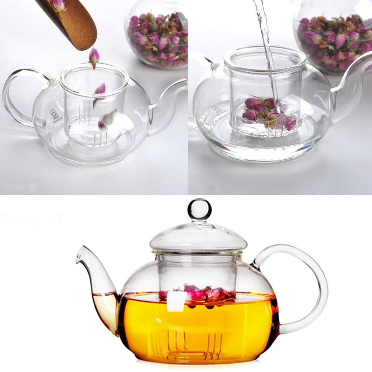 [600ML teapot with glass infusier] 600ml teapot with glass infusier