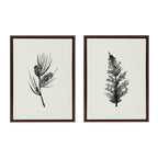Sylvie Vintage Botanical 3 and 4 Framed Canvas Set by Teju Reval of SnazzyHues