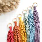 Handmade Macrame plant hangers Diamond style. Made to order.