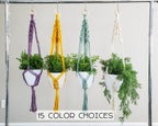Handmade Macrame plant hangers Diamond style. Made to order.